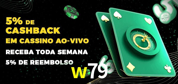 Promoções do cassino ao Vivo w79